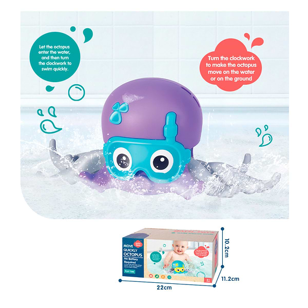 Фото - Игрушка для ванной BATH TOYS Осьминог заводится плавает и ходит в ассортименте (HG-5073)