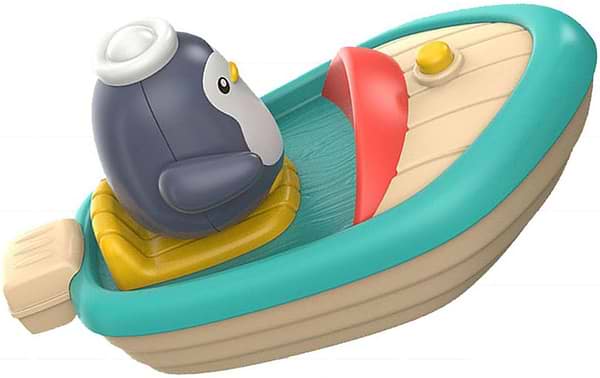 Фото - Игрушка для ванной MDS Лодка с пингвином в ассортименте (368-8A)