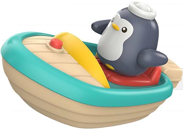 Фото - Игрушка для ванной MDS Лодка с пингвином в ассортименте (368-8A)