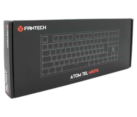 Фото - Клавиатура проводная игровая Fantech ATOM MK876 (Eng) Grey (red switch)