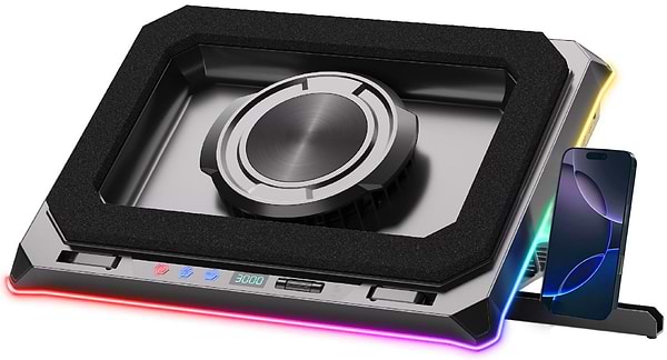 Фото - Підставка під ноутбук охолоджуюча Dyxon MEGAFREEZE 18 Gaming PRO RGB illumination Black (DXNMGFGP18B) Фото - Підставка під ноутбук охолоджуюча Dyxon MEGAFREEZE 18 Gaming PRO RGB illumination Black (DXNMGFGP18B)