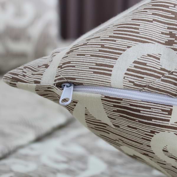 Фото - Покрывало двуспальное ТЕП ELEGANT COTTON 220х240 Beige and White (4-04577_32781)