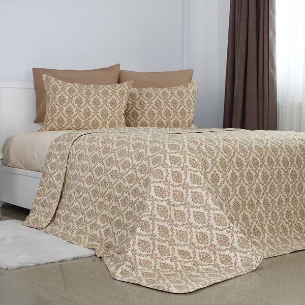 Фото - Покрывало двуспальное ТЕП ELEGANT COTTON 220х240 Beige Fantasy (4-04577_32783)