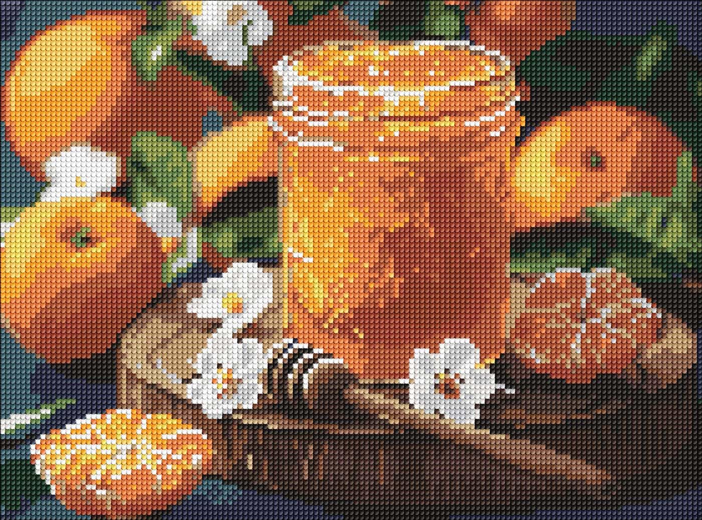 Алмазная живопись Ideyka Мандариновое варенье 30х40 см (AMO8128)