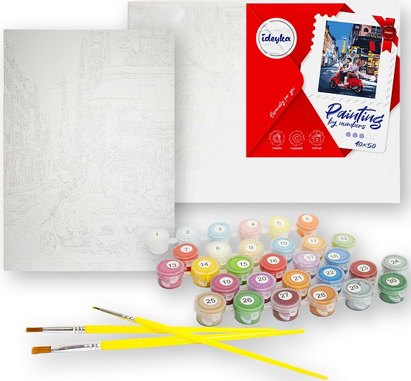 Фото - Картина по номерам Ideyka Озерный пейзаж 40х50 см (KHO2884)