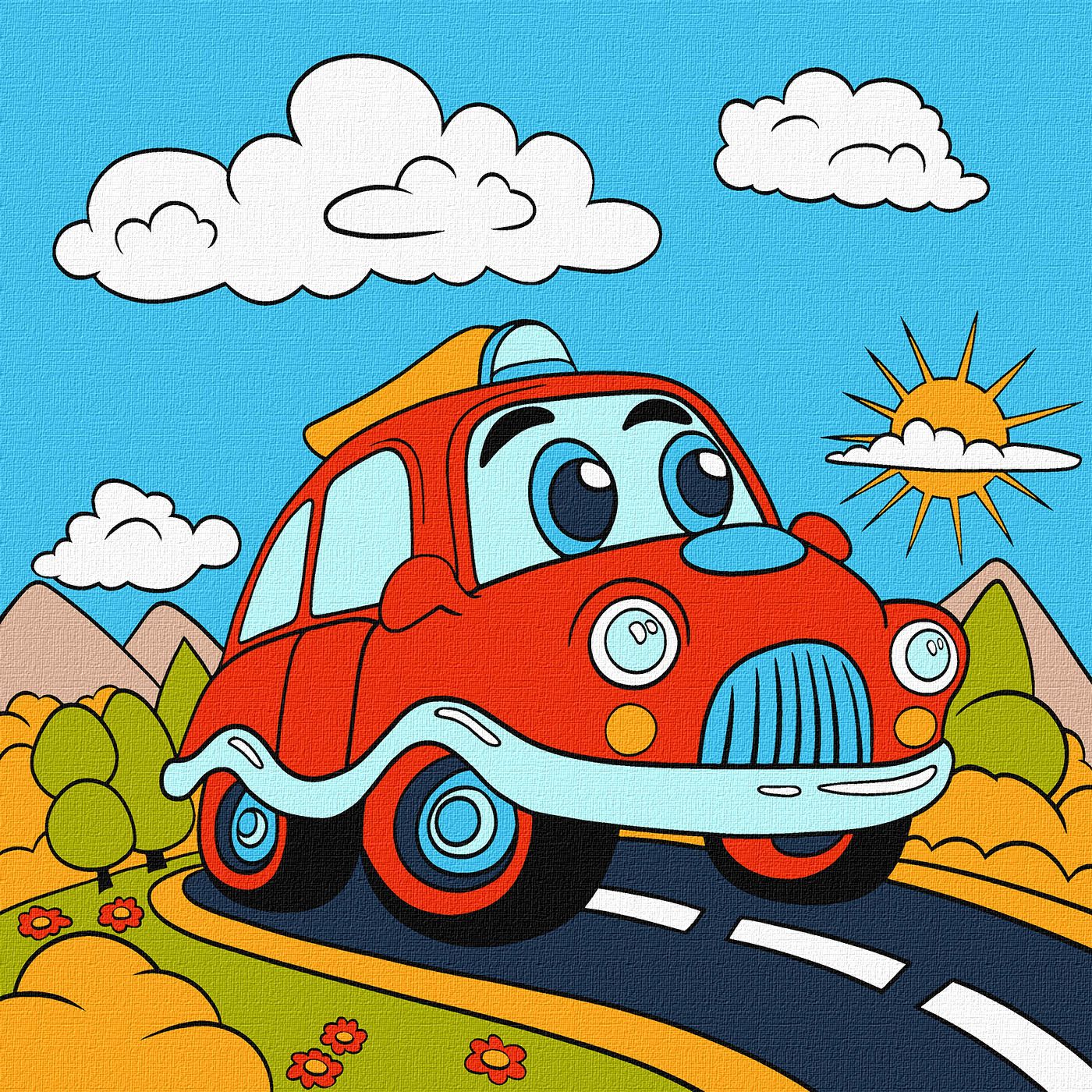 Картина за номерами Ideyka Весела подорож 25х25 см (KHO6105) - Фото 1