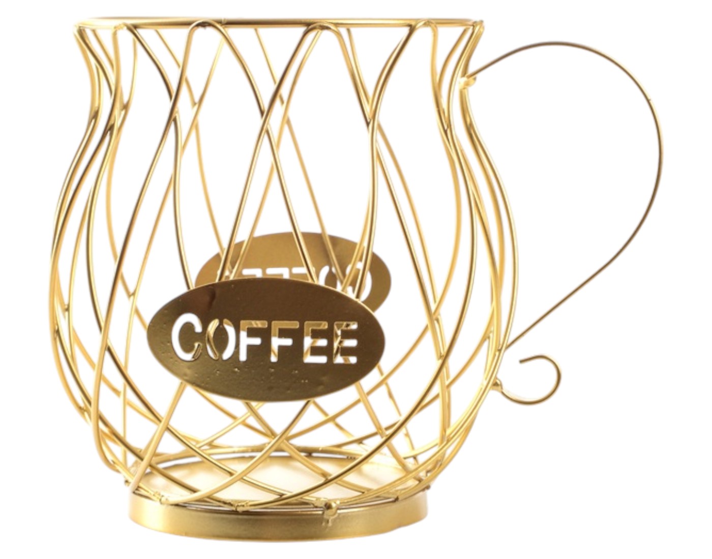 Емкость для фруктов Viva LACY MUG GOLD 18x14x9.5 см (B090059)