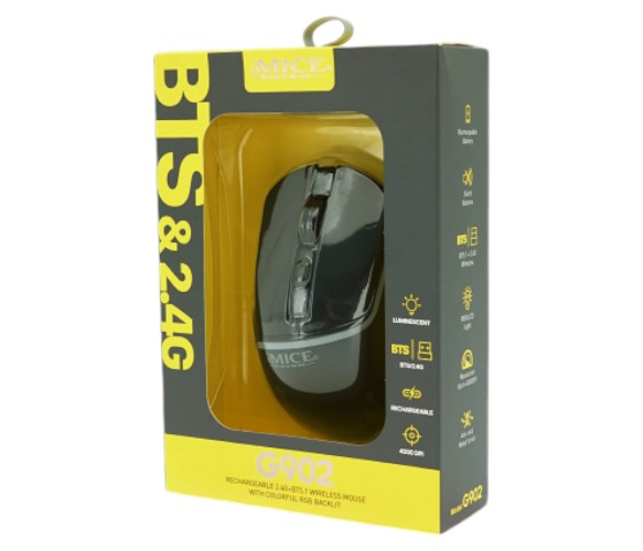 Фото - Мышь беспроводная игровая iMice G-902 Black