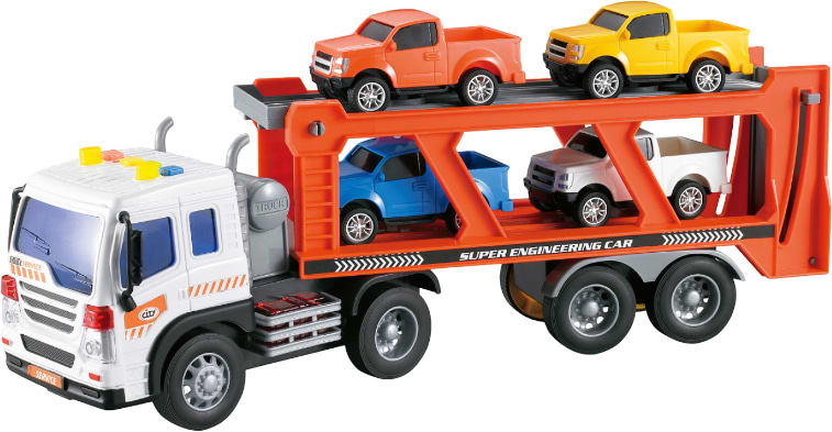 Наземна спецтехніка Wenyi вантажівка-автовоз світло звук  (WY572А)