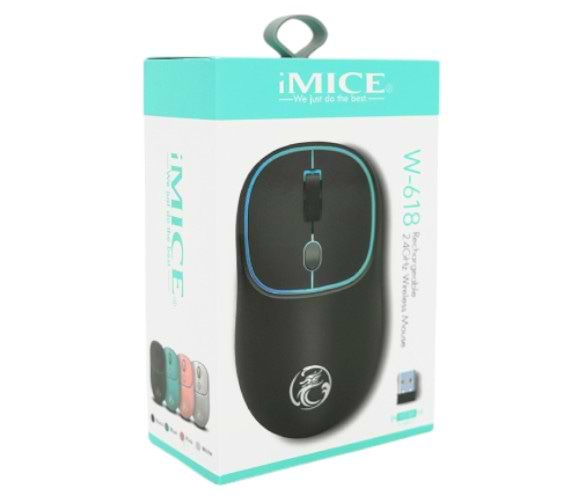 Фото - Мышь беспроводная игровая iMice W-618 Black