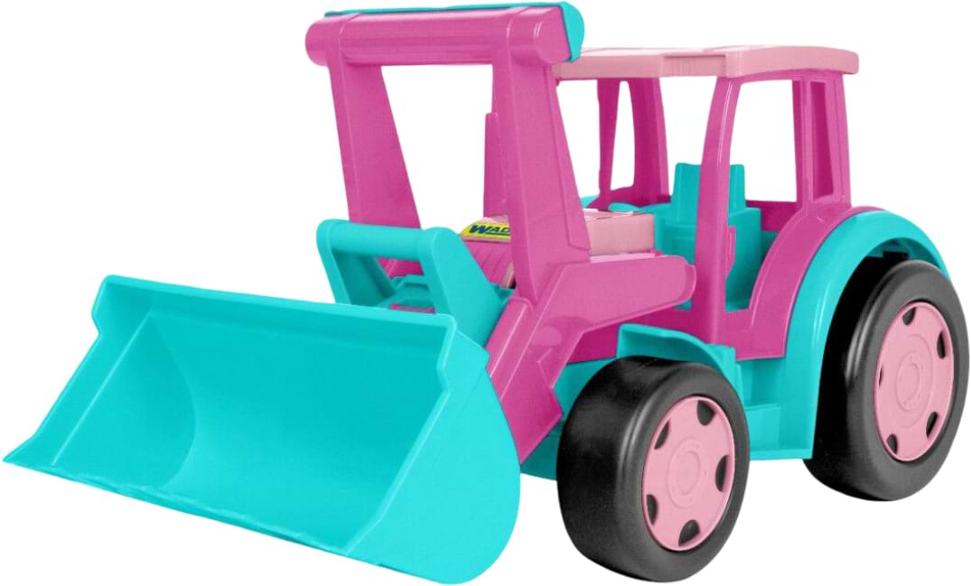 Базовый игровой транспорт для малыша Wader Трактор Гигант розовый (66006)