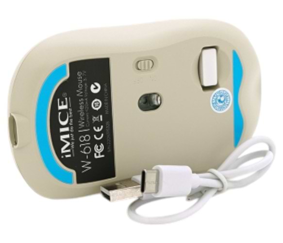 Фото - Миша бездротова ігрова iMice W-618 White