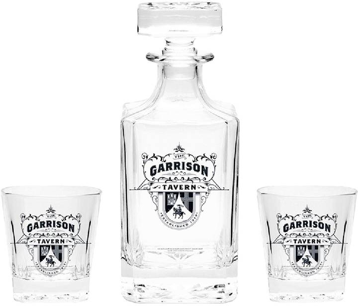 Фото - Набор для напитков ABYstyle PEAKY BLINDERS Set Decanter and 2 glass Garrison (графин и 2 стакана) (GLS0004)