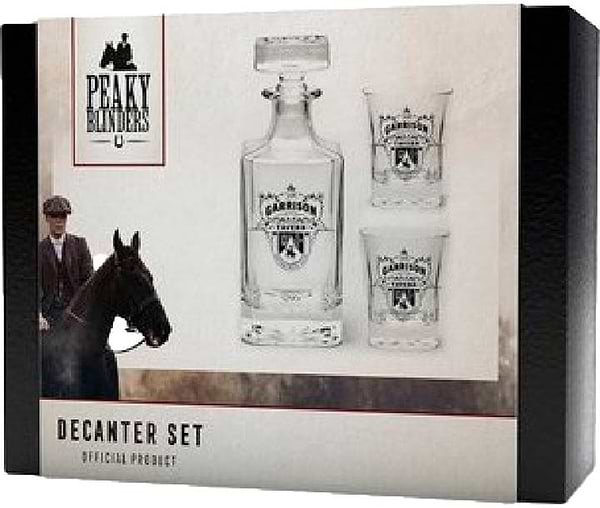 Фото - Набор для напитков ABYstyle PEAKY BLINDERS Set Decanter and 2 glass Garrison (графин и 2 стакана) (GLS0004)