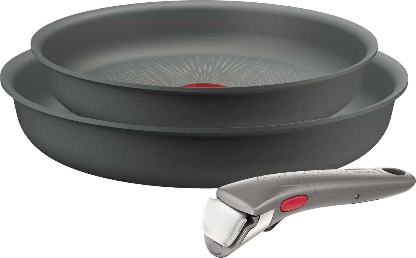 Набор сковород со съемной ручкой Tefal L8019353 Ingenio Halo 3 пр - Фото 1