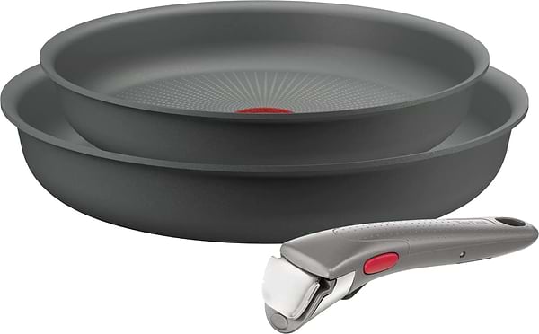 Фото - Набір сковорід зі знімною ручкою Tefal L8019353 Ingenio Halo 3 пр