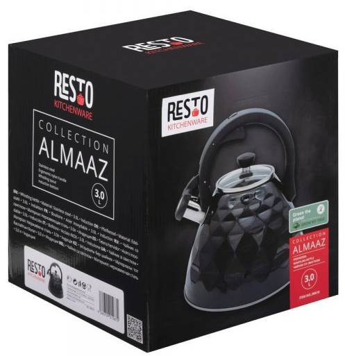 Фото - Чайник металевий RESTO ALMAAZ 3.0 л (90610)