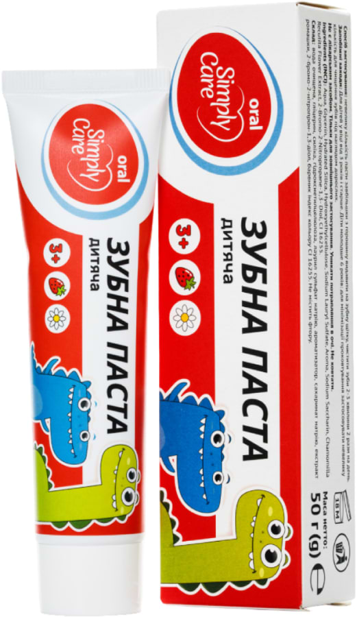 Зубная паста детская Simply Care 50 г (4820206213525)