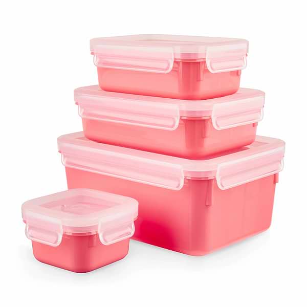 Фото - Набор емкостей для хранения Tefal N1030910 Master Seal Color Edition 4 шт (0,2 л/ 0,55 л/ 0,8 л/ 2,2 л)