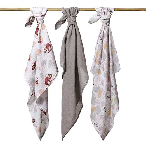 Фото - Набір пелюшок BabyOno 3 шт. Grey (348/10)