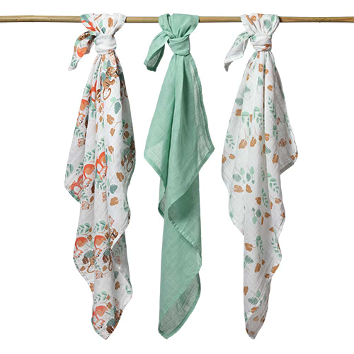 Фото - Набор пеленок BabyOno 3 шт. Green (348/12)