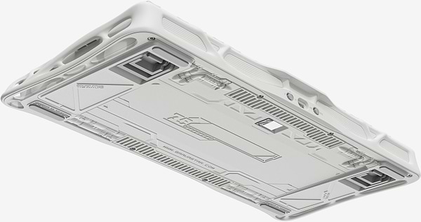 Фото - Клавіатура бездротова ігрова GravaStar Mercury K1 Lite 80keys BSUN Grey BT/WL/USB 
White (GSK1LITE_WHT)