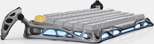 Фото - Клавіатура бездротова ігрова GravaStar Mercury K1 Pro 80keys Kailh Speedy Mint BT/WL/USB Gray (GSK1PRO_GRY)