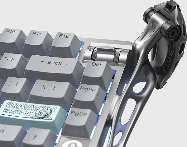 Фото - Клавіатура бездротова ігрова GravaStar Mercury K1 Pro 80keys Kailh Speedy Mint BT/WL/USB Gray (GSK1PRO_GRY)