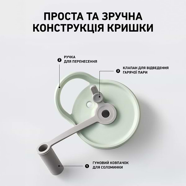 Фото - Пляшка для води BUYDEEM CD1017 Cozy Greenish (CD1017-CG)