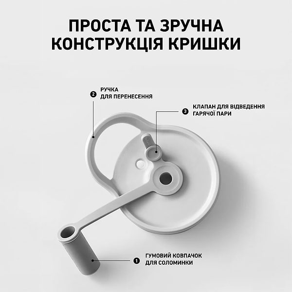 Фото - Бутылка для воды BUYDEEM CD1017 Oats White (CD1017-OW)