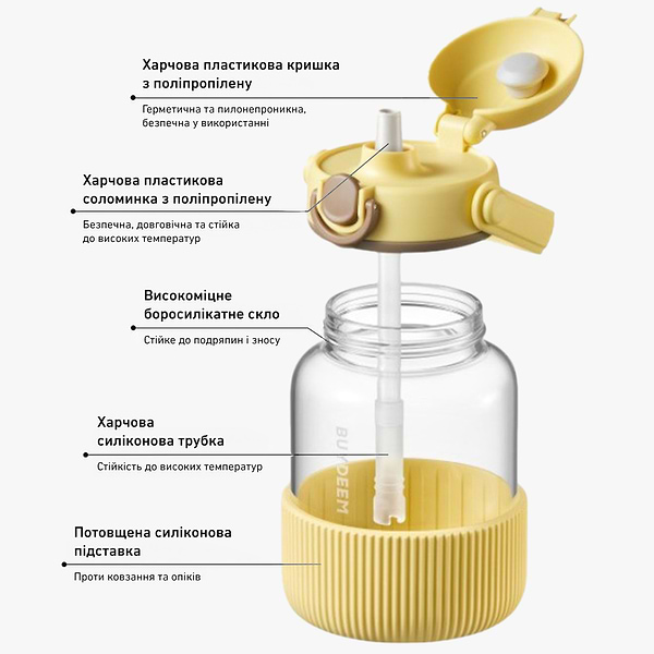Фото - Бутылка для воды BUYDEEM DG78 Mellow Yellow (DG78-MY)