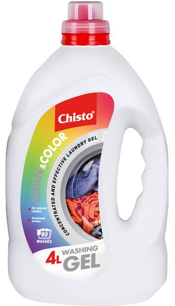 Фото - Гель для прання Chisto 4 л Clean&Color (4823098415589)