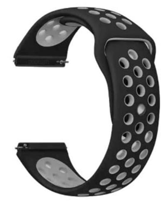 Ремінець для смарт-годинника BeCover Nike Style for Nokia/Withings Steel/Steel HR Black-Grey (705765)