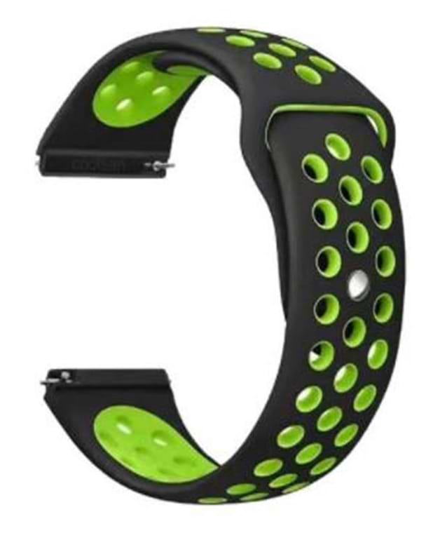 Ремінець для смарт-годинника BeCover Nike Style for Nokia/Withings Steel/Steel HR Black-Green (705766)