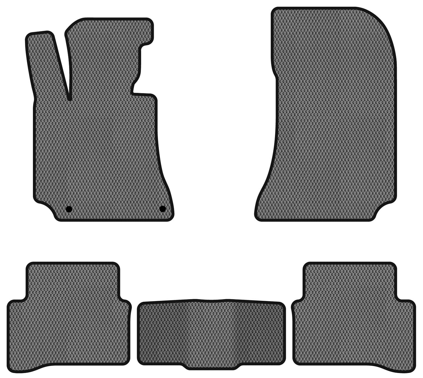 EVA коврики в салон авто EVAtech для E-Class (W212) Mercedes-Benz 2009-2016 4 поколение Sedan EU MB3160C5MS2RGB