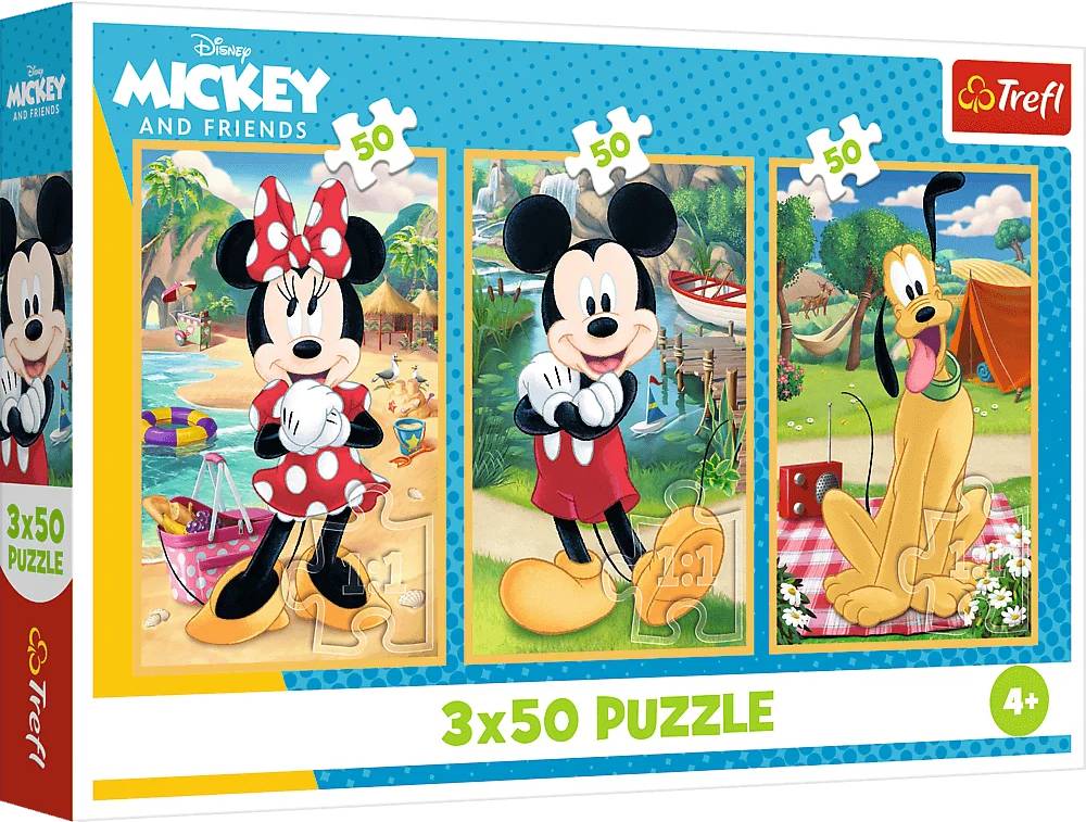Пазлы (3-4 года) Trefl 3x50 Mickey&friends Мышь на празднике (5900511348811)