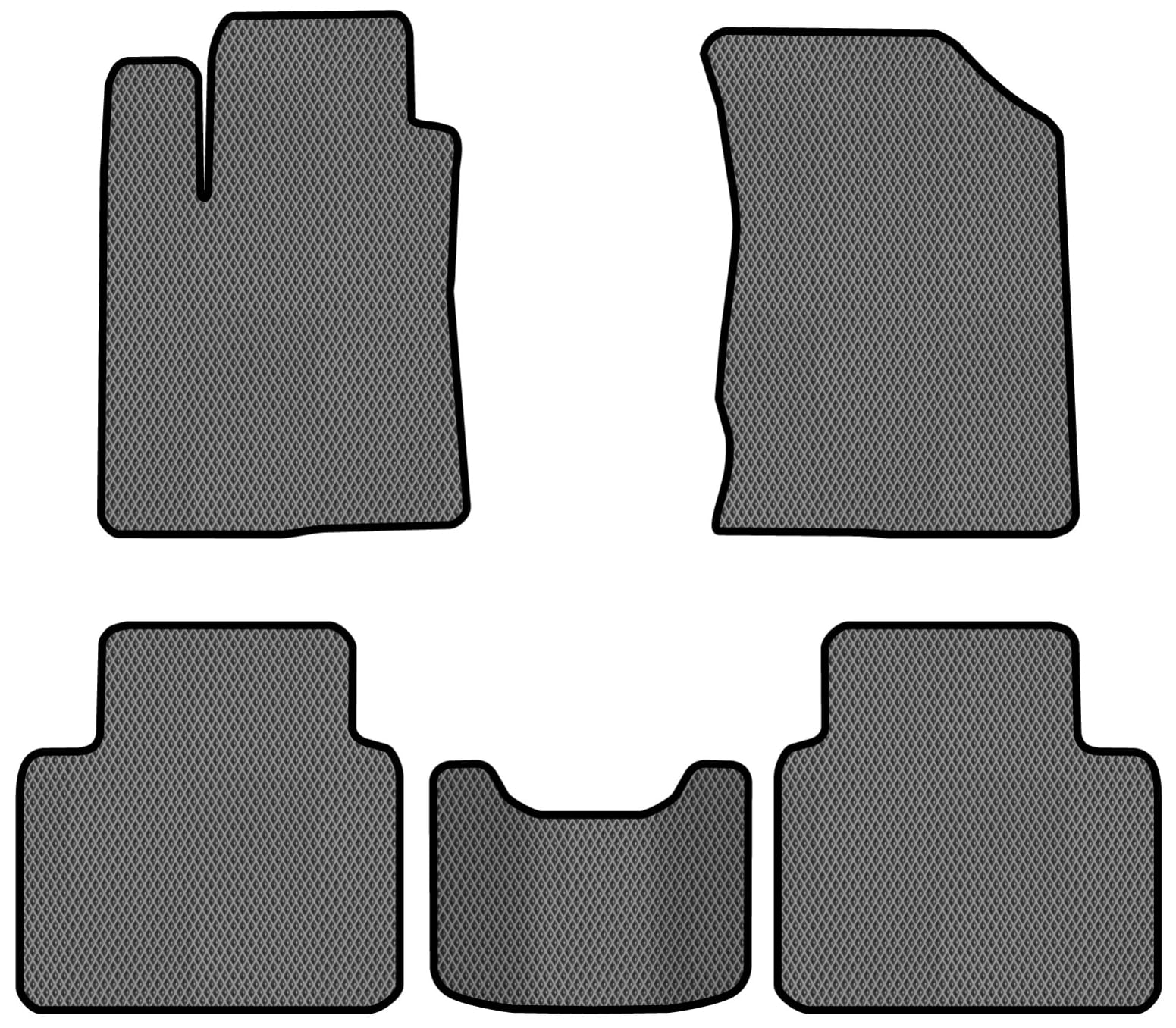 EVA коврики в салон авто EVAtech для Magentis (MG) Restyling Kia 2009-2011 2 поколение Sedan EU KI51747CV5RGB