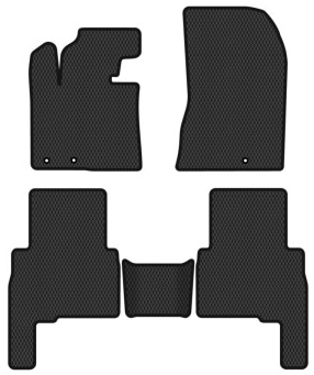 EVA коврики в салон авто EVAtech для Sorento (XM) (Floor Gas Pedal) 7 seats Kia 2009-2012 2 поколение SUV EU KI12272C5KH3RBB