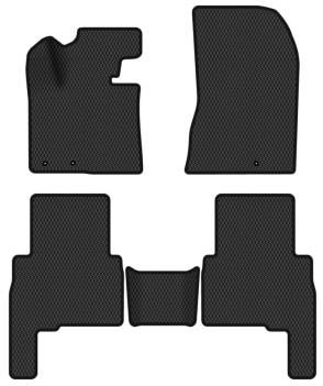 EVA коврики в салон авто EVAtech для Sorento (XM) (Floor Gas Pedal) 7 seats Kia 2009-2012 2 поколение SUV EU KI12991CD5LA3RBB