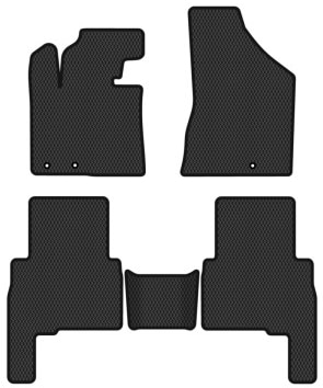 EVA коврики в салон авто EVAtech для Sorento (XM) (Floor Gas Pedal) 7 seats Kia 2009-2012 2 поколение SUV EU KI12272CV5KH3RBB