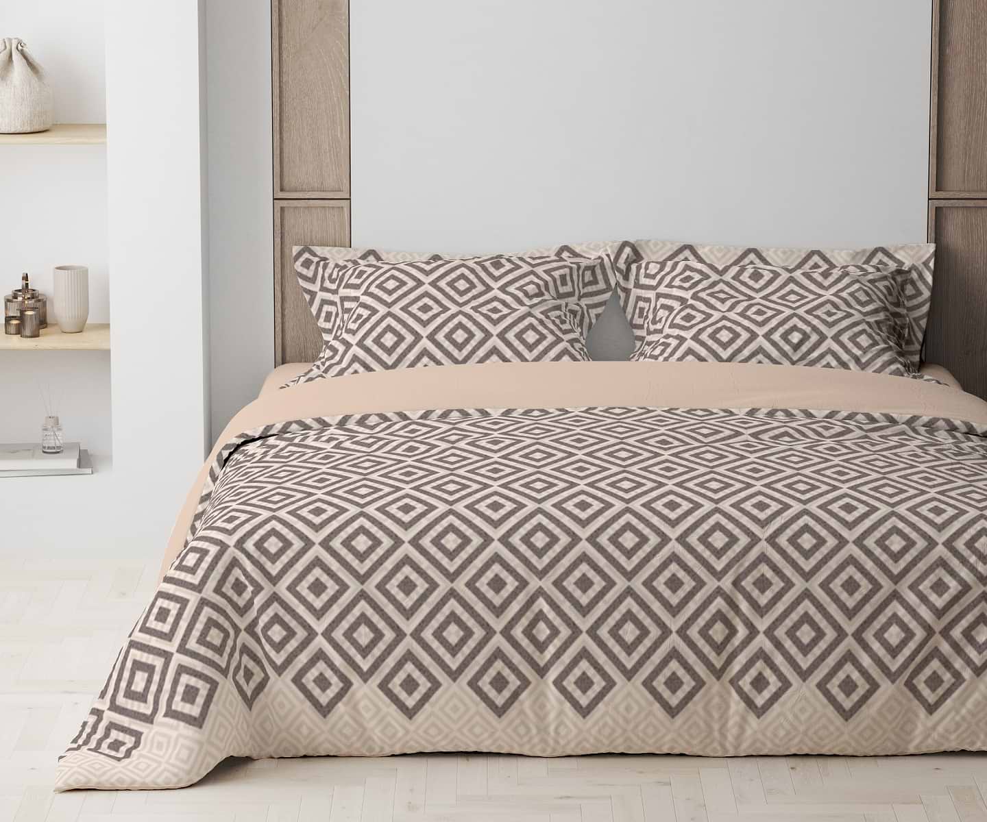 Комплект постельного белья ТЕП Squares Beige (2-00880_32413)
