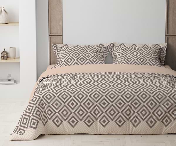 Фото - Комплект постельного белья ТЕП Squares Beige (2-00881_32411)