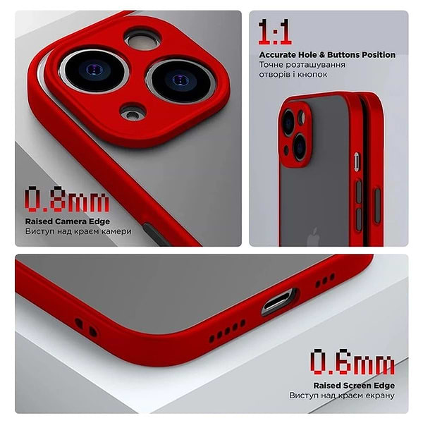 Фото - Чохол для смартфону Armorstandart Frosted Matte for Xiaomi Redmi 12C Red (ARM66748)