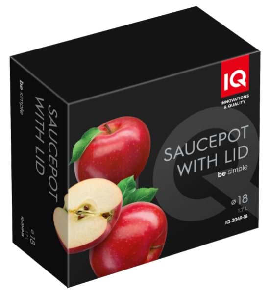 Фото - Кастрюля IQ Be Simple 1.7 л (IQ-2049-18)