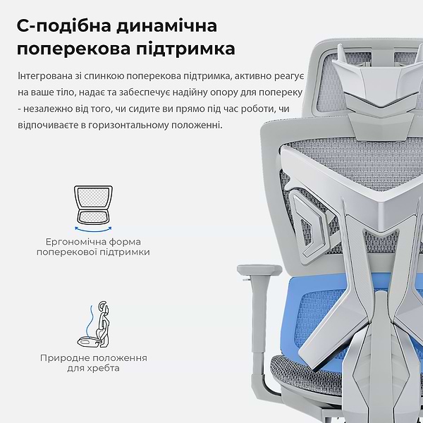Фото - Крісло для геймерів Anda Seat X-Air Mega Size XL Mesh Gray (AD-WY-01-GGF)