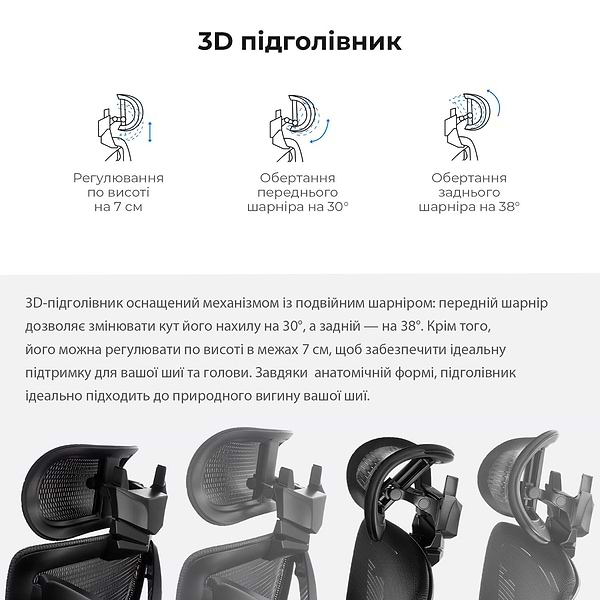 Фото - Крісло для геймерів Anda Seat X-Air Mega Size XL Mesh Gray (AD-WY-01-GGF)