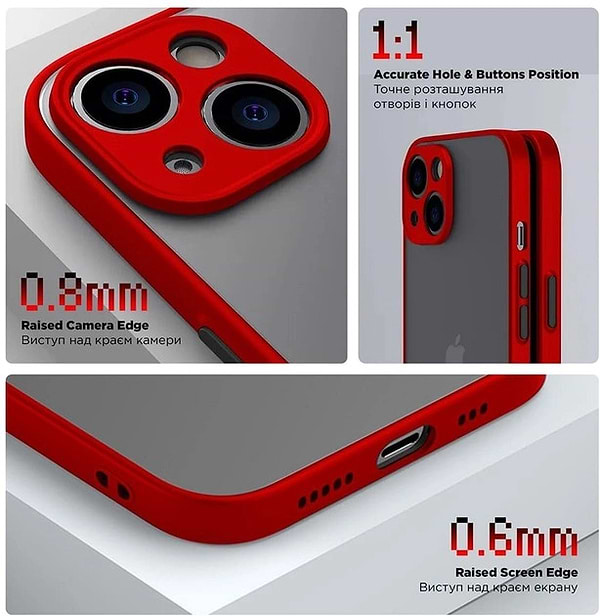 Фото - Чехол для смартфона Armorstandart Frosted Matte for Xiaomi Redmi Note 12 Pro 4G Red (ARM68326)