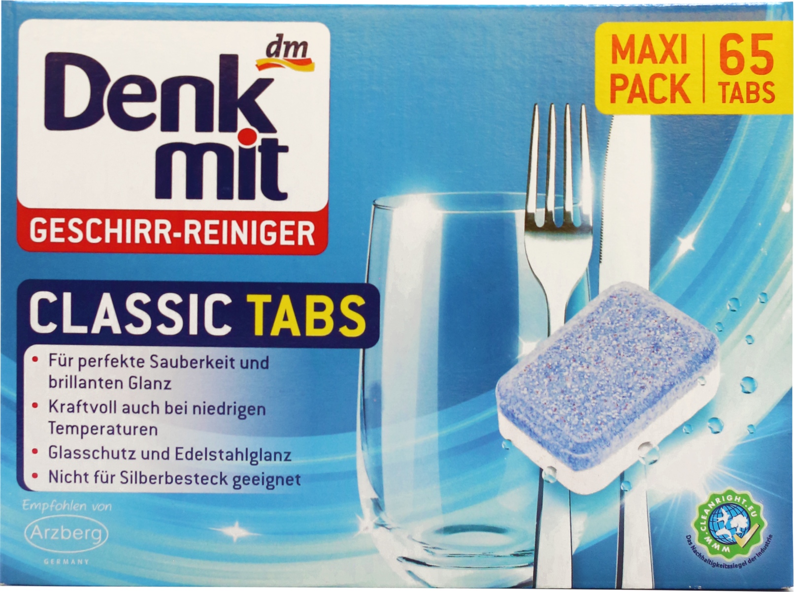 Таблетка для посудомоечной машины Denkmit Classic 65 шт. (DDWC65) - Фото 1