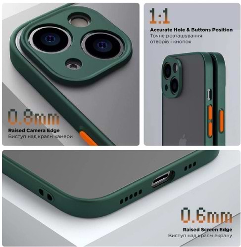 Фото - Чохол для смартфону Armorstandart Frosted Matte for Xiaomi Redmi Note 12s 4G Dark Green (ARM68555)