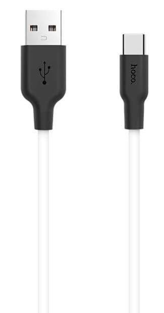 Кабель синхронізації даних HOCO X21 USB to Type-C 2A, 1m Black+White (6957531071402)